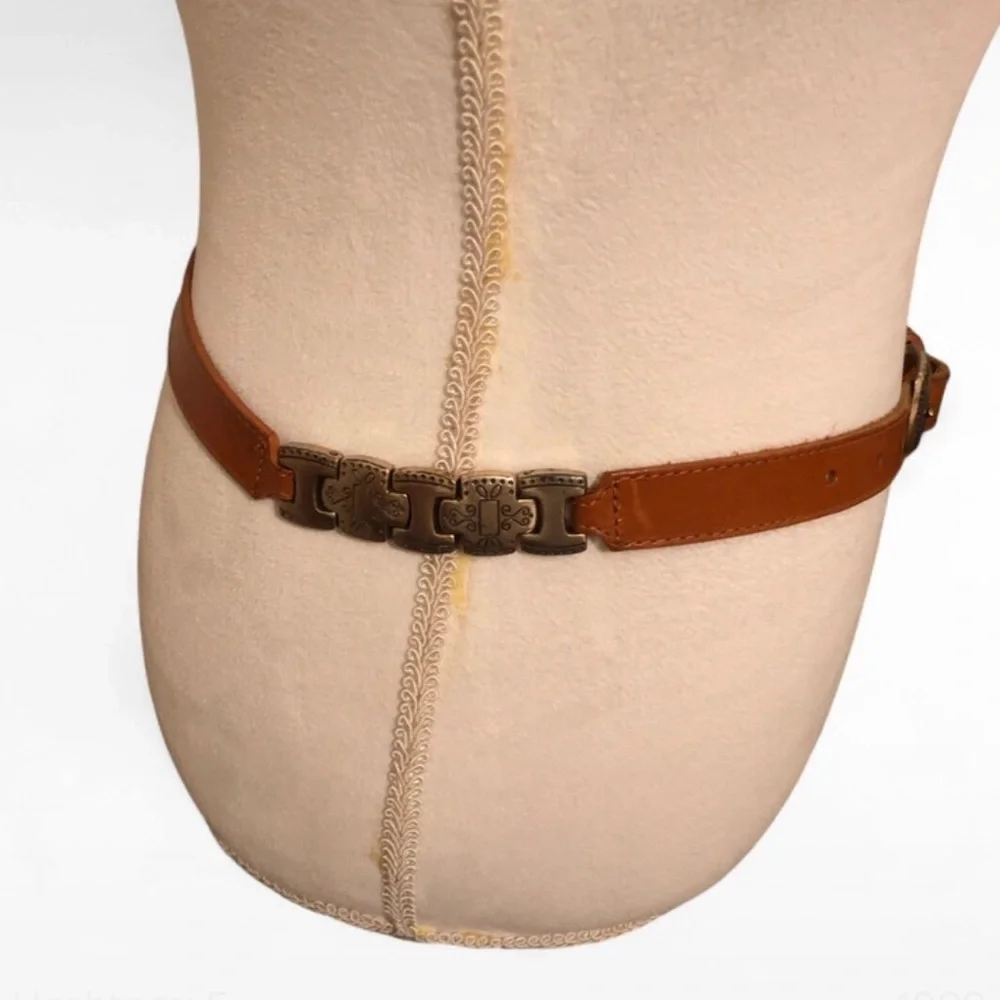 Fossil brown leather belt